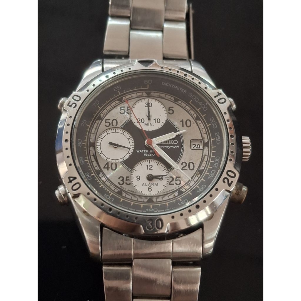 SEIKO 7T32-6J60 Chronograph Jam Tangan Pria second 1704