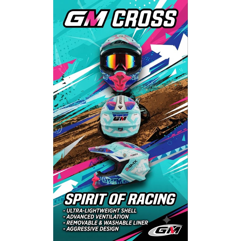 helm GM Cross motif