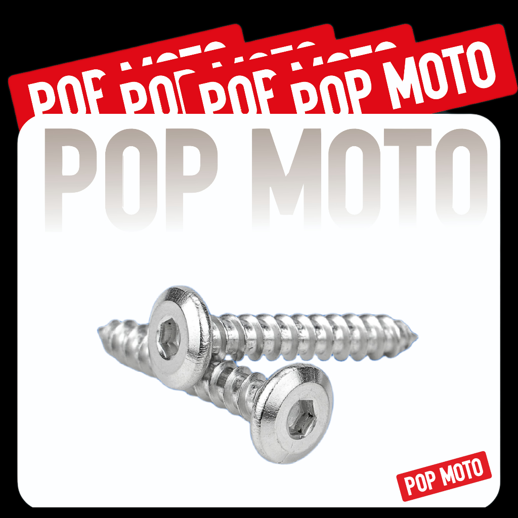 Baut Skrup Body Motor Dwi Fungsi Stainless Honda 4 x 16 Anti Karat Beat Vario PCX ADV Spin Skywave G