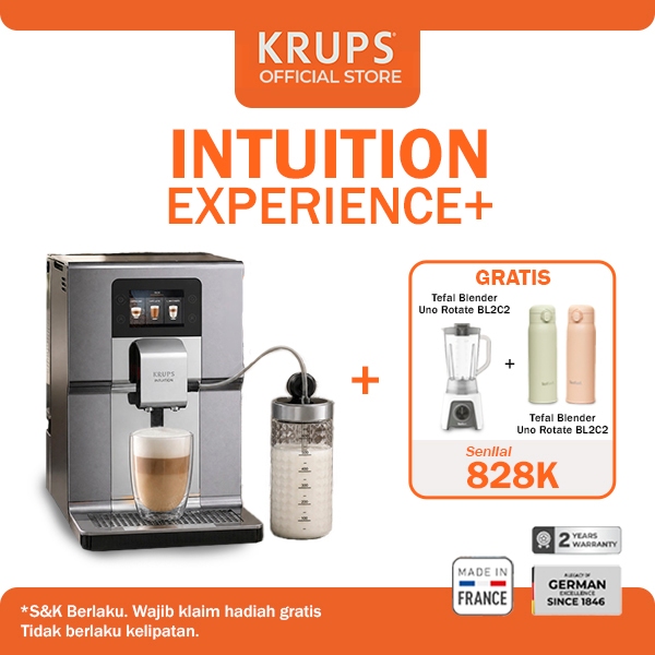 Krups Intuition Experience+ Fully Automatic Espresso Coffee Machine - Mesin Kopi Otomatis
