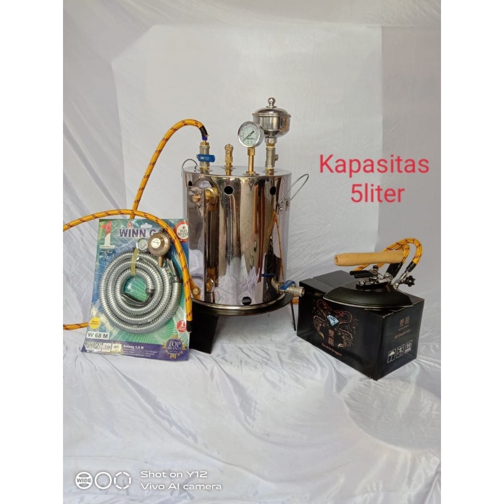 Setrika Uap Boiler Laundry Kapasitas 5 liter