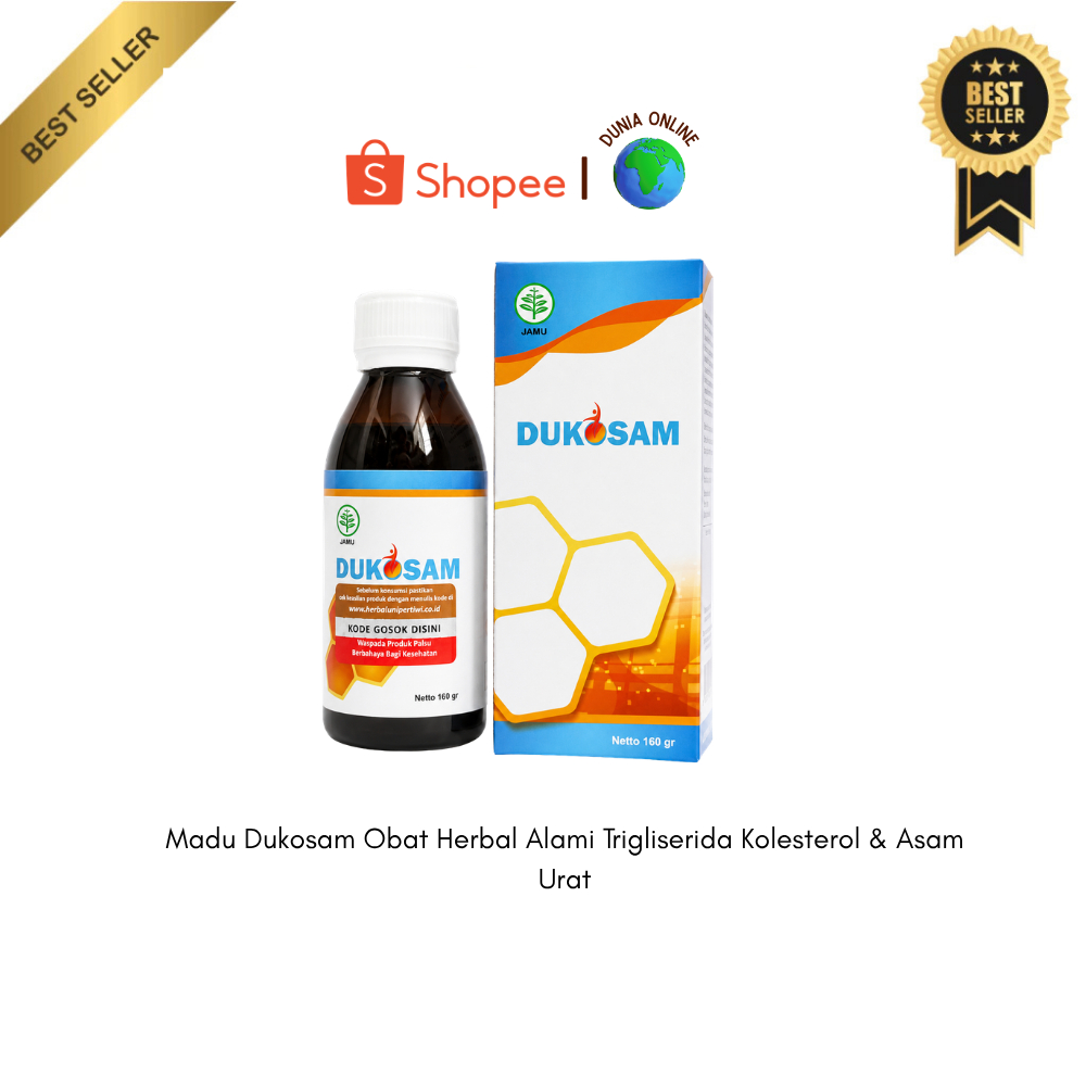Madu Dukosam Obat Herbal Alami Trigliserida Kolesterol & Asam Urat