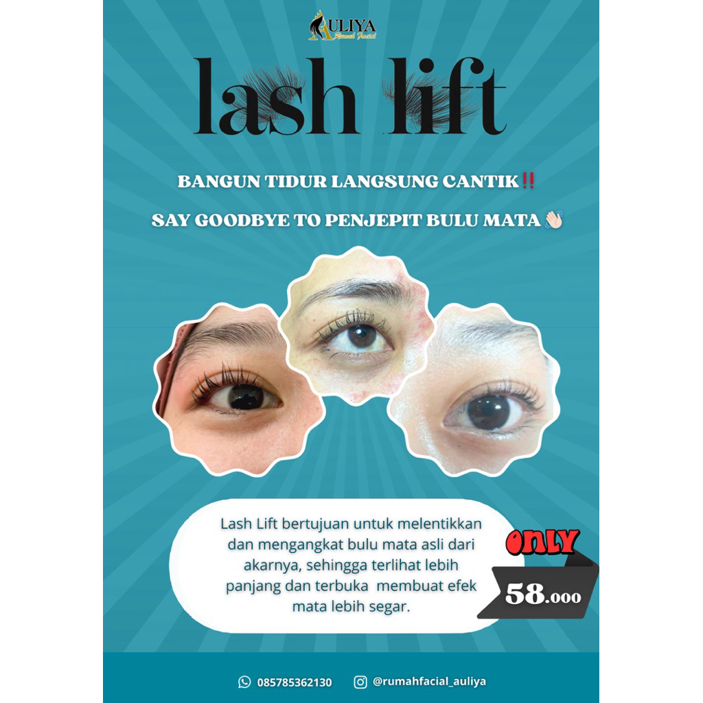 Totok Wajah + Lash Lift