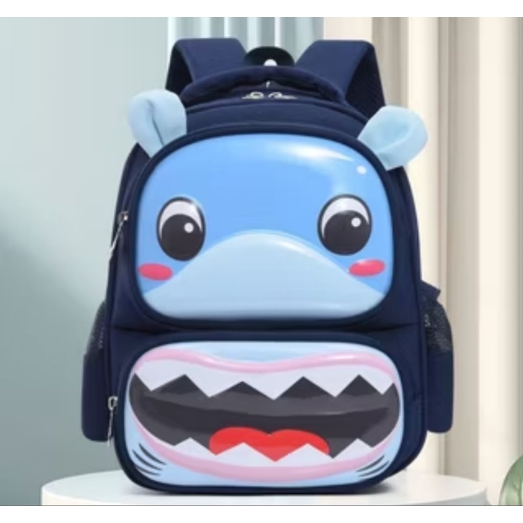 Tas ransel anak baby shark hiu tas ransel anak laki laki motif hiu baby shark