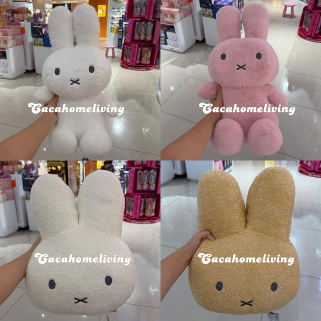 New Vipo - Boneka Jumbo Miffy Plush Original License Collection (40 / 50cm) Big Head Miffy / Sitting