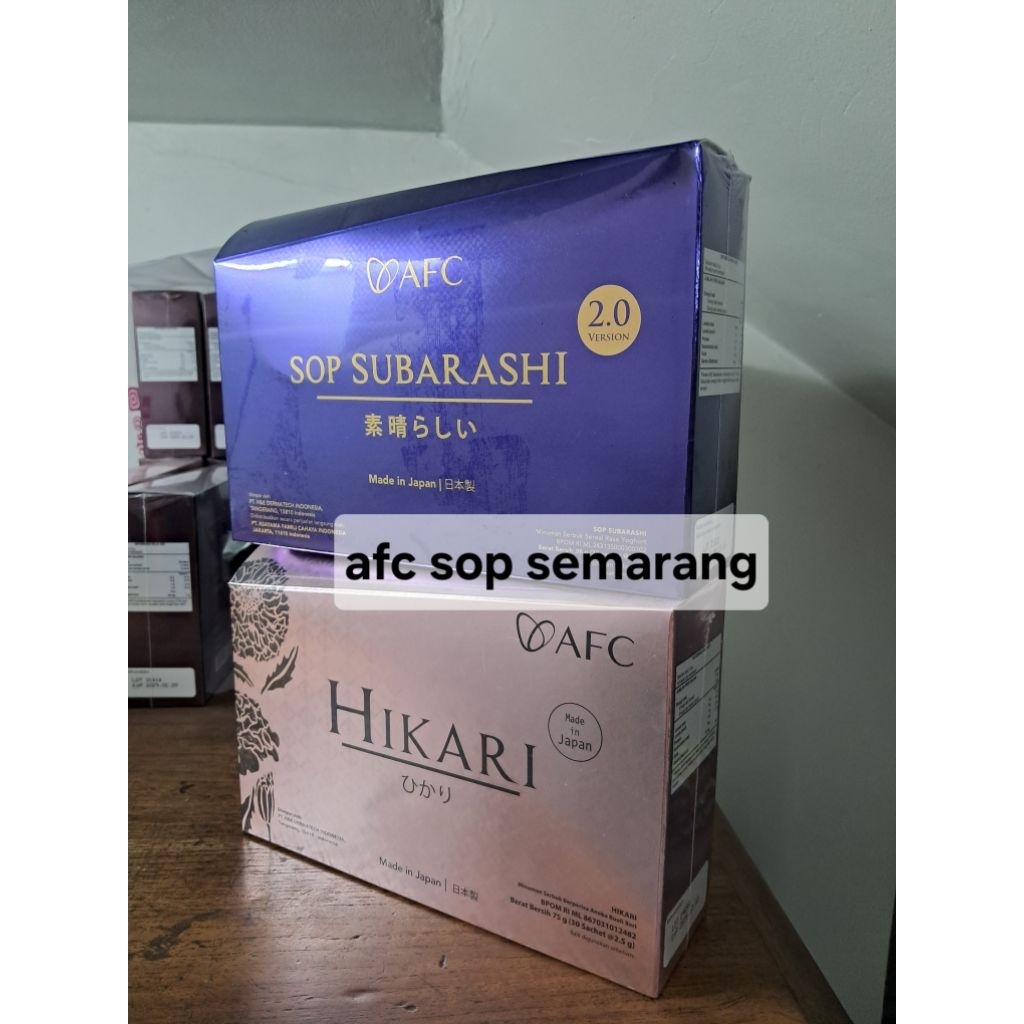 SOP SUBARASHII GOLD + HIKARI AFC JAPAN PRODUCT ORIGINAL