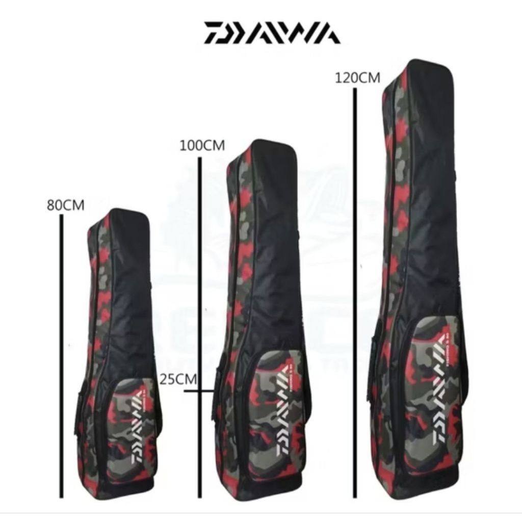 REXO FHISING  Tas Pancing Ransel Jumbo 4 Slot Anti Air D600 80/100/120cm Loreng