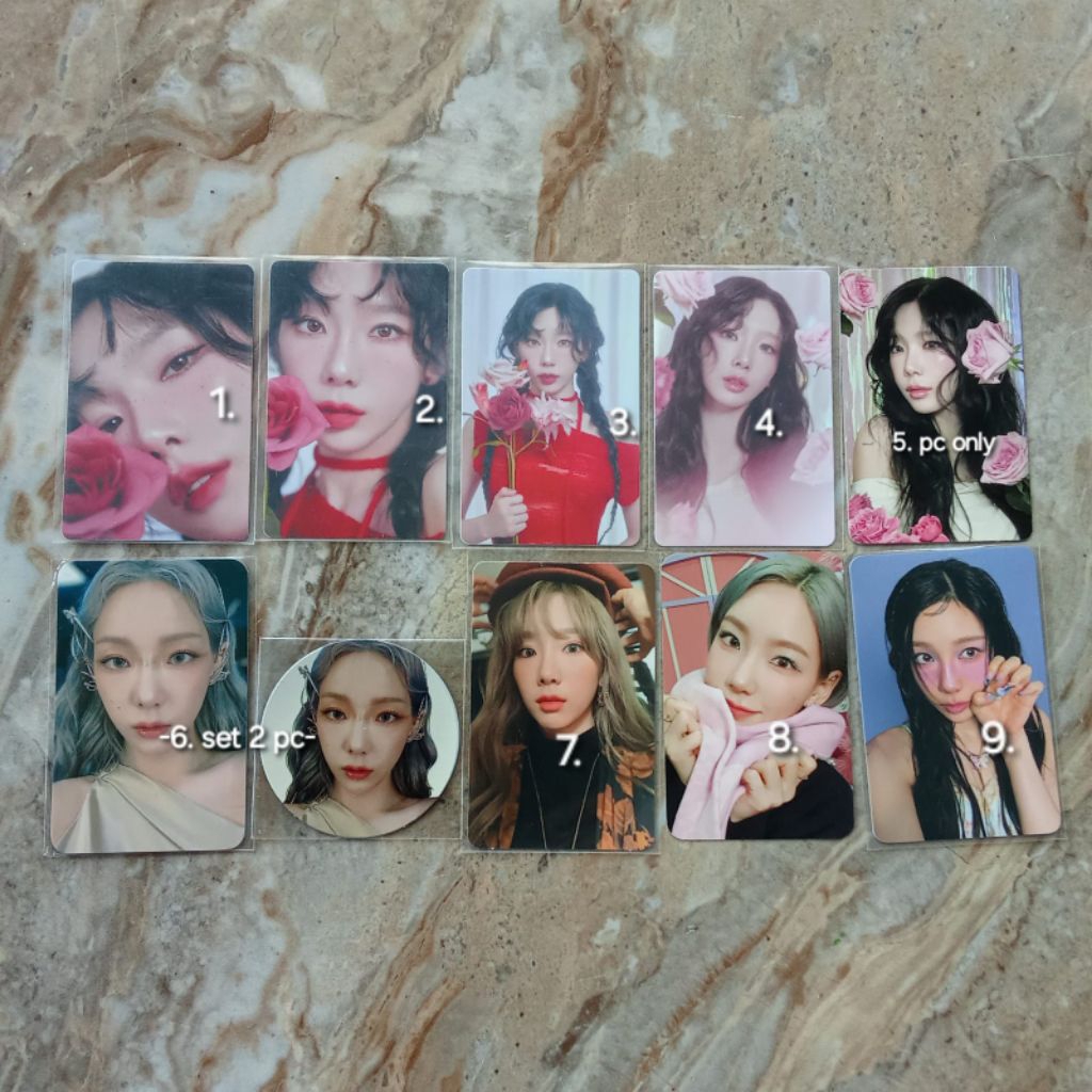 [READY STOCK] pc photocard official snsd girls generation taeyeon 2023  keyring emblem smcu purpose 