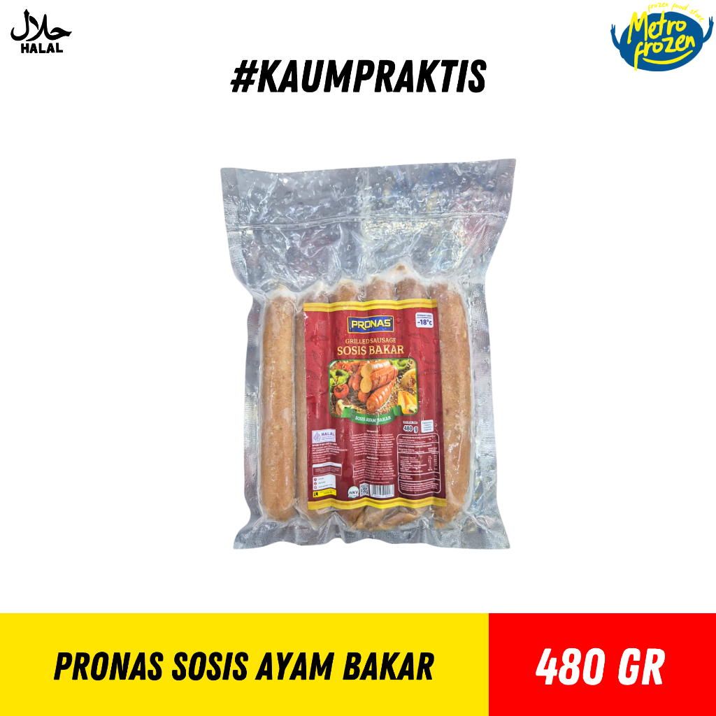 PRONAS Sosis Ayam Bakar 480gr //chicken sausage //sosis ayam bakar jumbo
