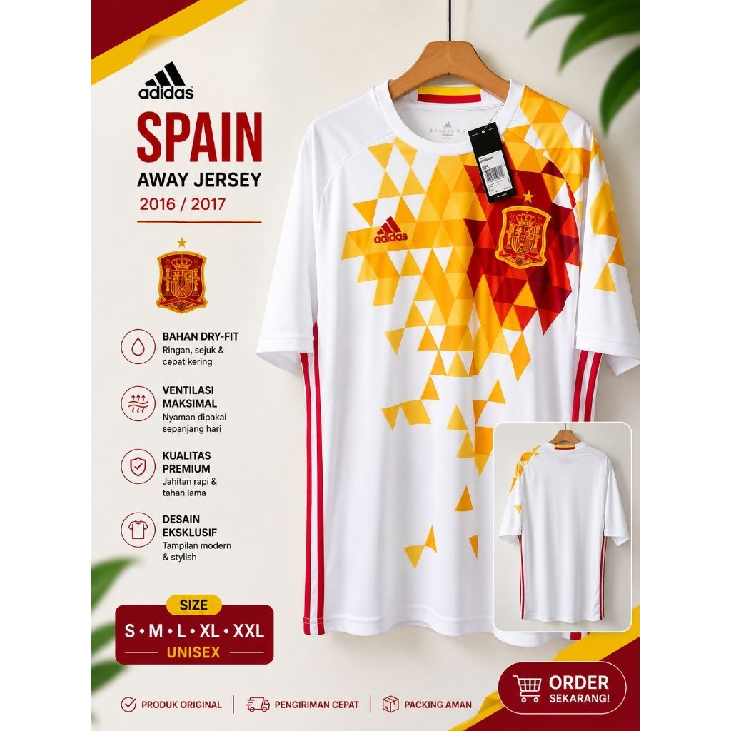 SALE Jersey Bola Negara Spain | Retro