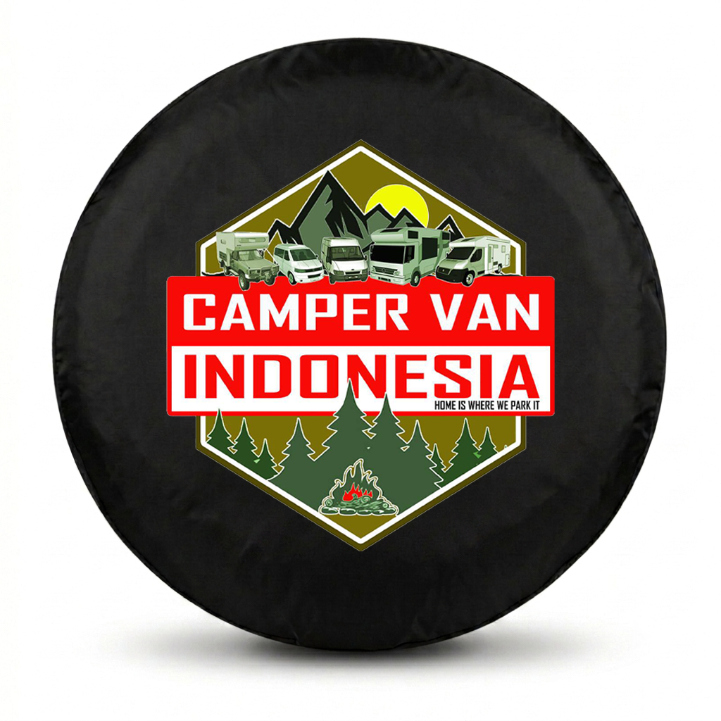CAMPERVAN INDONESIA COVER BAN SEREP | CUSTOM LOGO CLUB, KOMUNITAS & NAMA | WATERPROOF