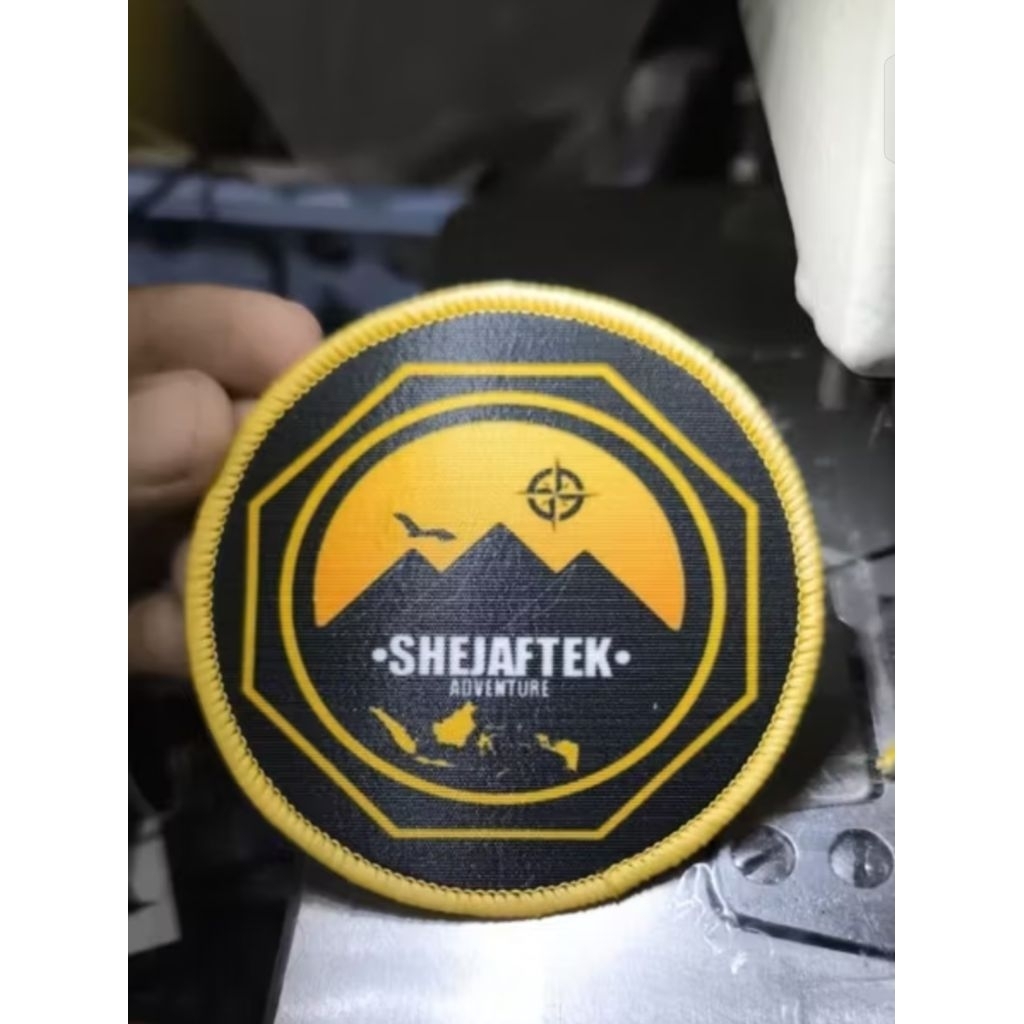 Emblem badge/patch sublim,woven,bordir custom logo