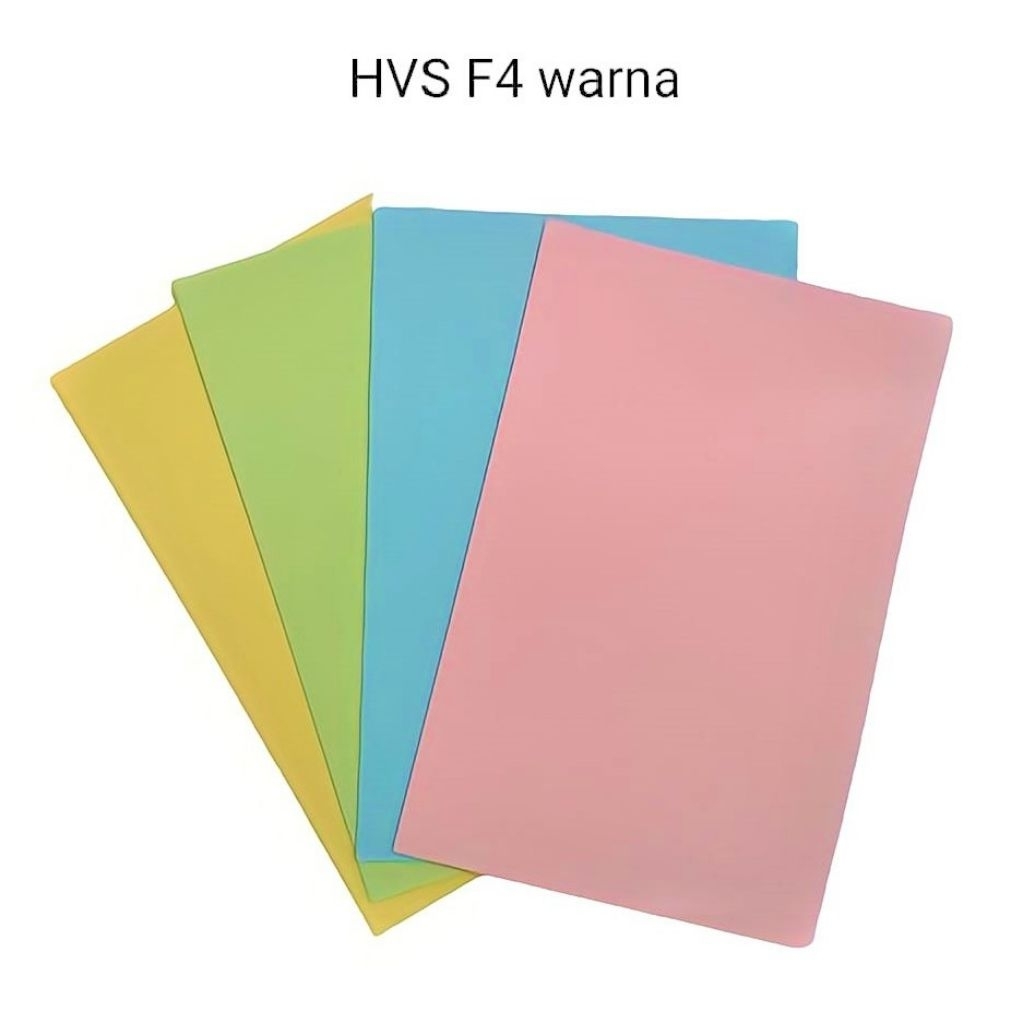 [ 1 RIM 500 L ] KERTAS HVS FOLIO TEBAL / WARNA / HVS WARNA / KERTAS F4