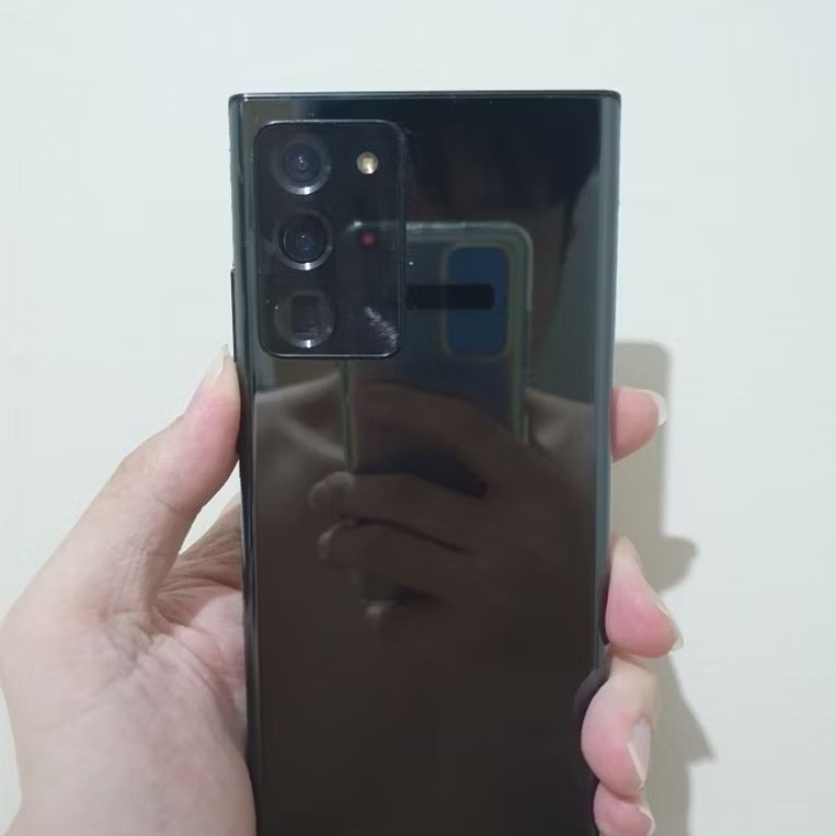 Termurah HP SAMSUNG NOTE 20 ULTRA RAM 8/256GB EX SECOND FULLSET FUNGSI NORMAL MINUS LAYAR GARIS