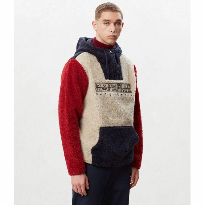 Hoodie Napapijri Teide 2 Sherpa Fleece Hoodie Original