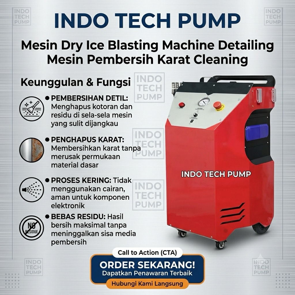 Mesin Dry Ice Blasting Machine Detailing Mesin Pembersih Karat Cleaning