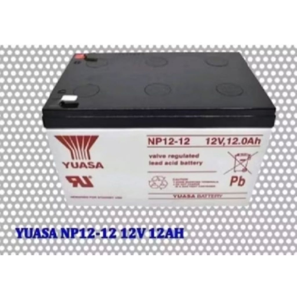 AKI YUASA 12 VOLT 12 AH, AKI UPS AKI MOBILAN ANAK-ANAK ASLI BATERAI YUASA