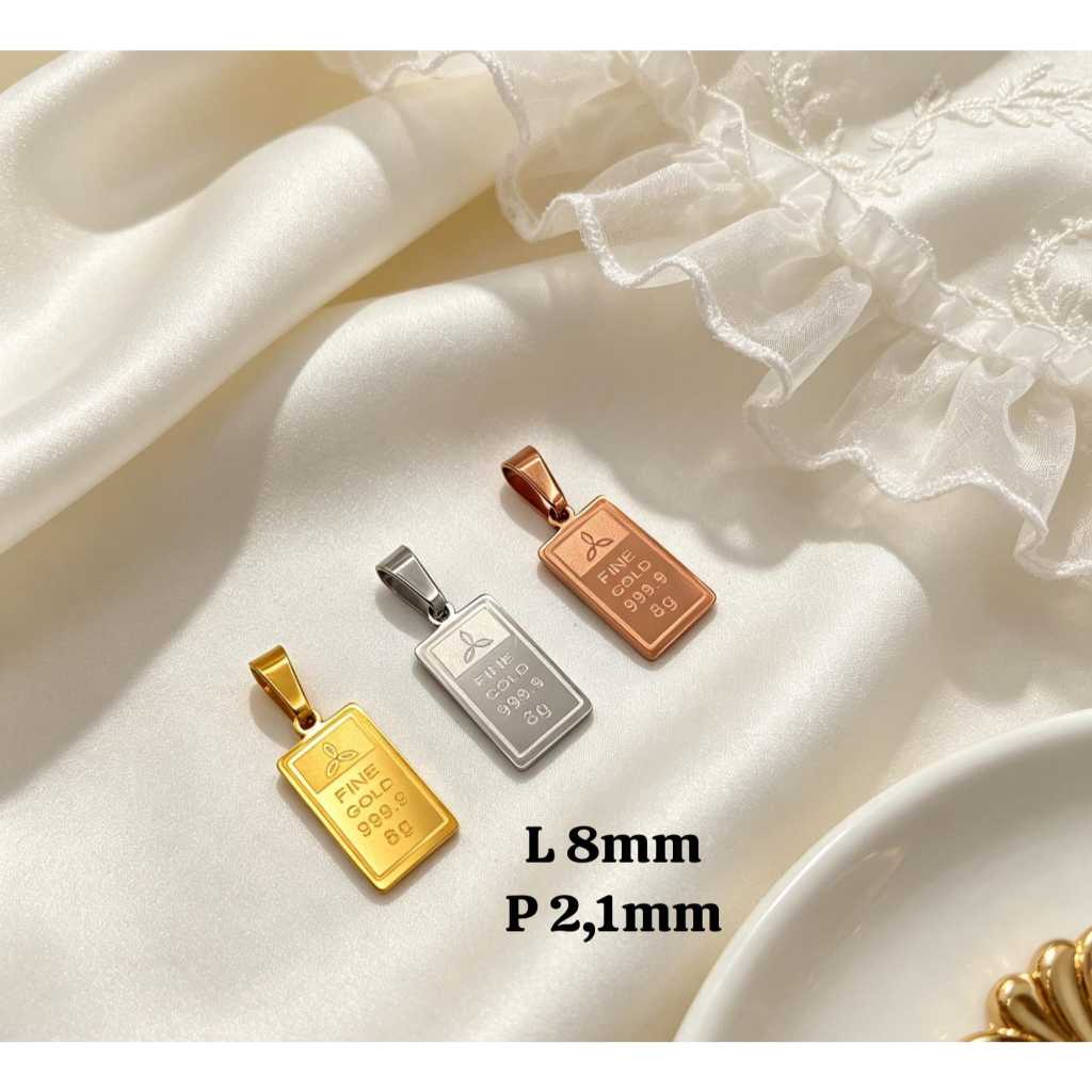 Liontin Cantik Mewah Ukuran Varian Besar Kecil Liontin Titanium Stainless