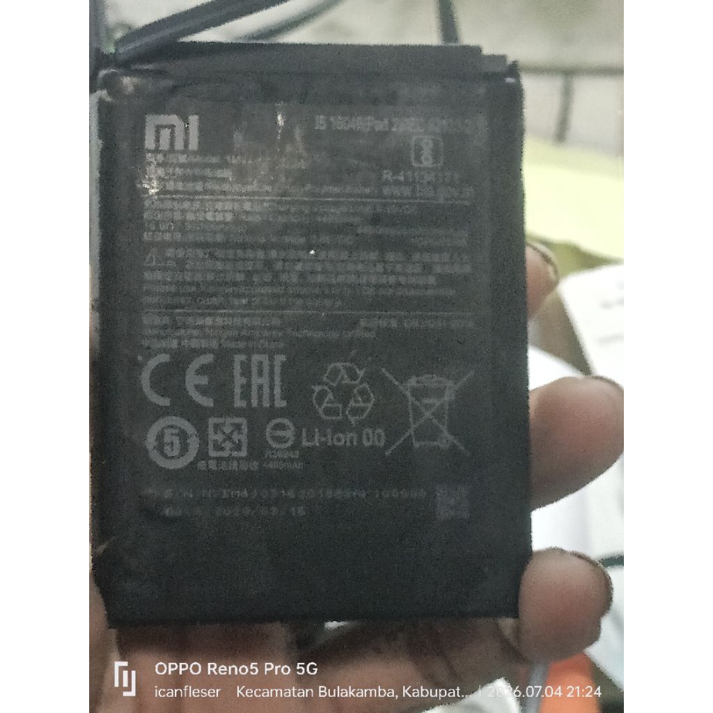 batre redmi BM4J original copotan garansi tes