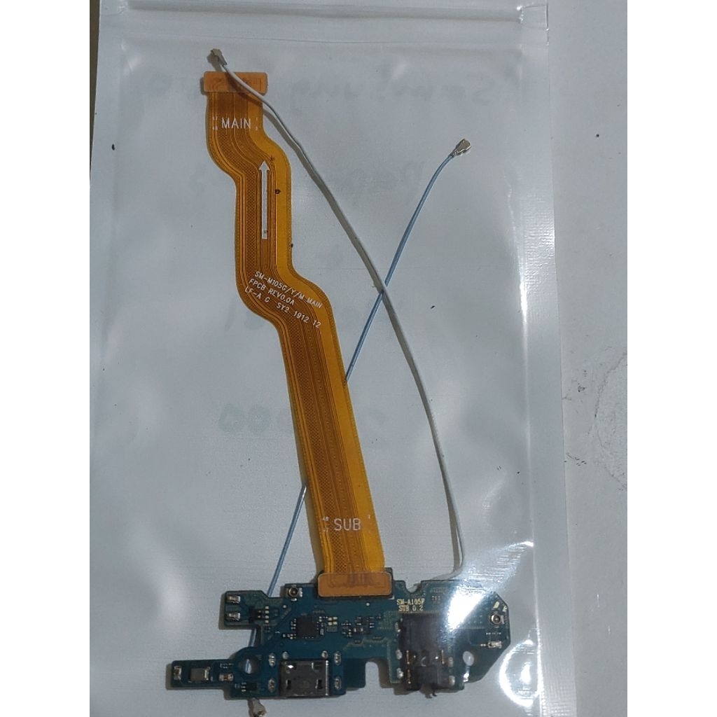 papan cas + flexibel samsung m10 second original cabutan