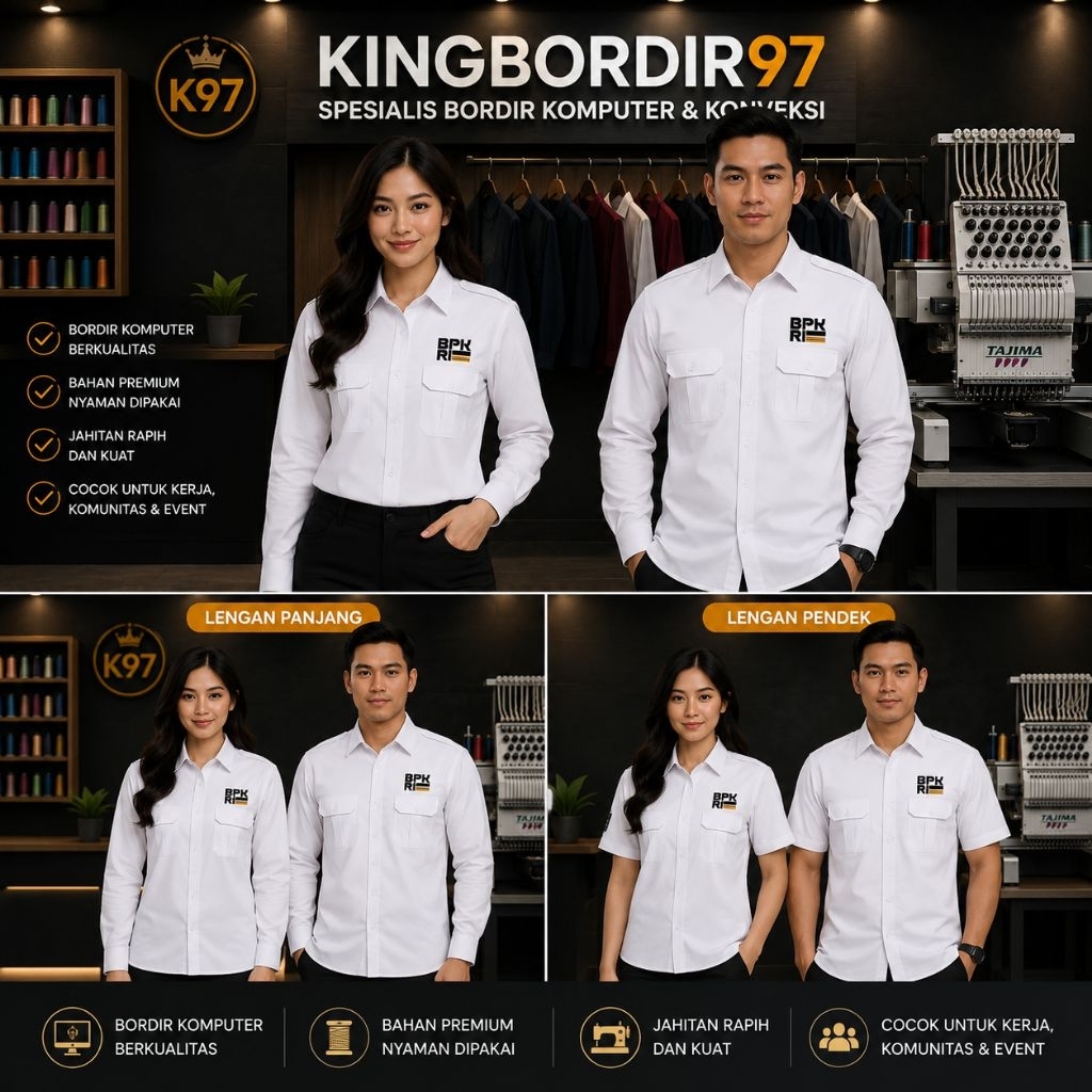Kemeja Kerja BPK-RI/Atasan Seragam BPK RI/Kemeja Pdh BPK RI