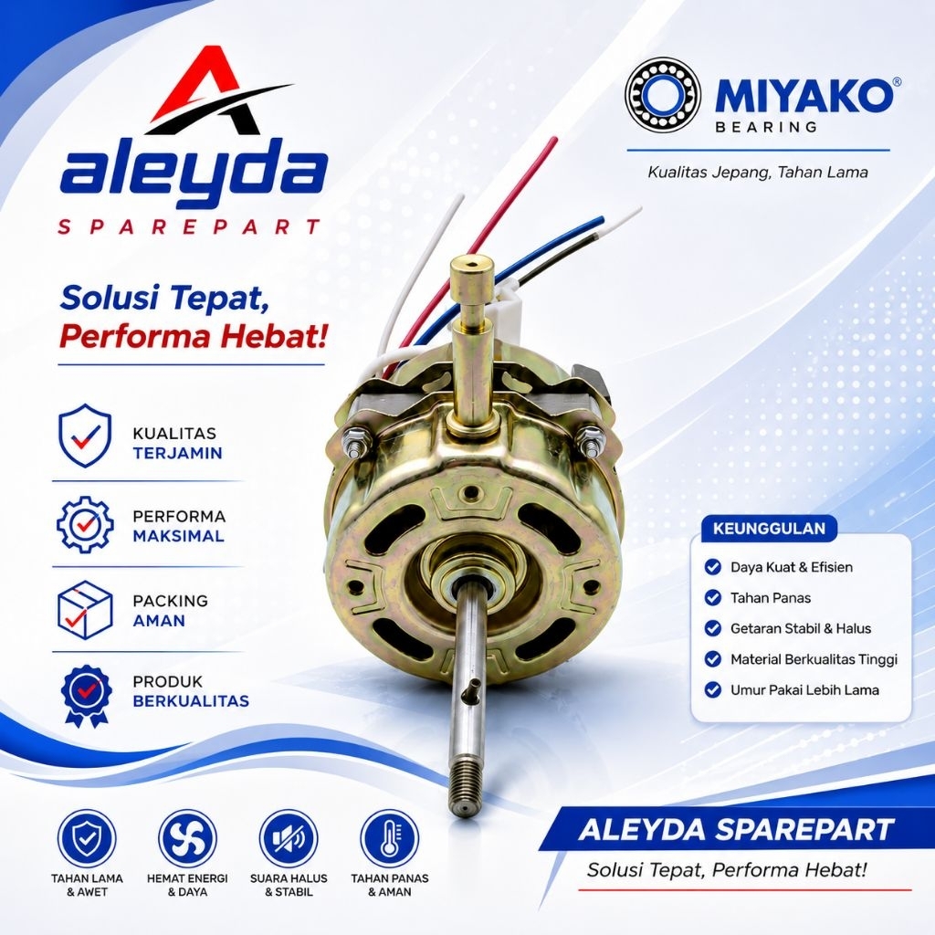 DINAMO KIPAS ANGIN MIYAKO BEARING II MOTOR KIPAS ANGIN DOUBLE BEARING II MIYAKO BEARING