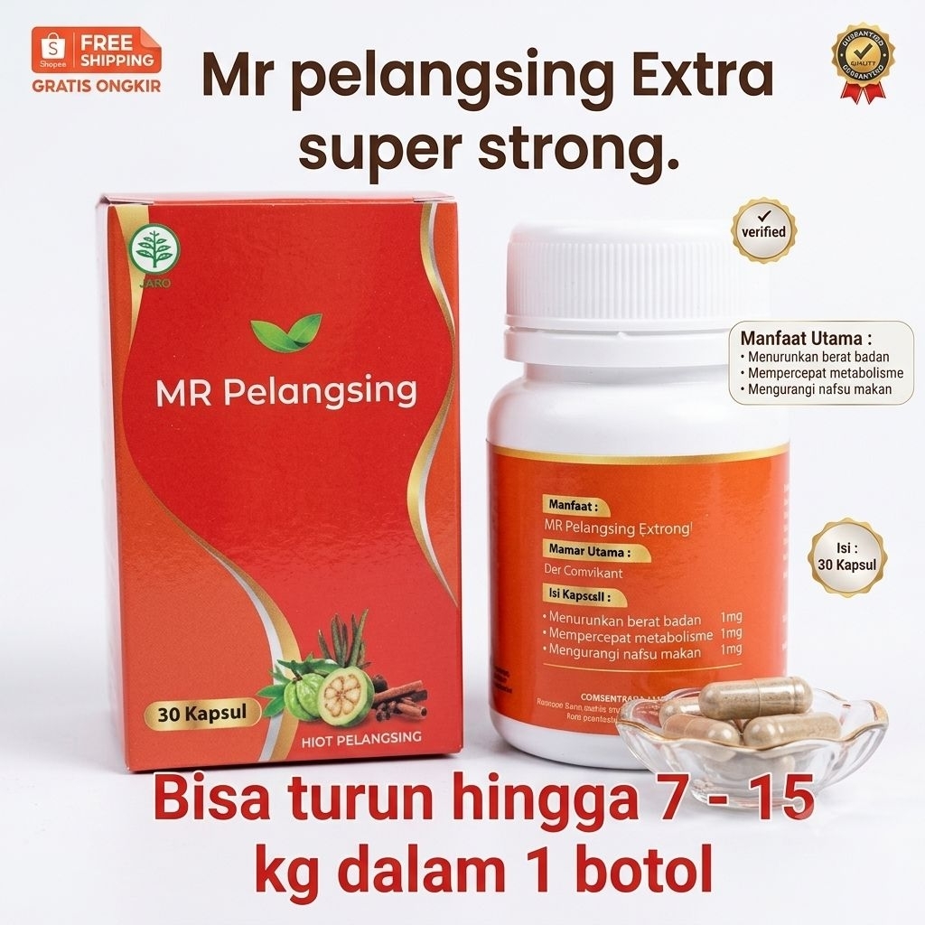 MR pelangsing BPOM original - kapsul diet terampuh