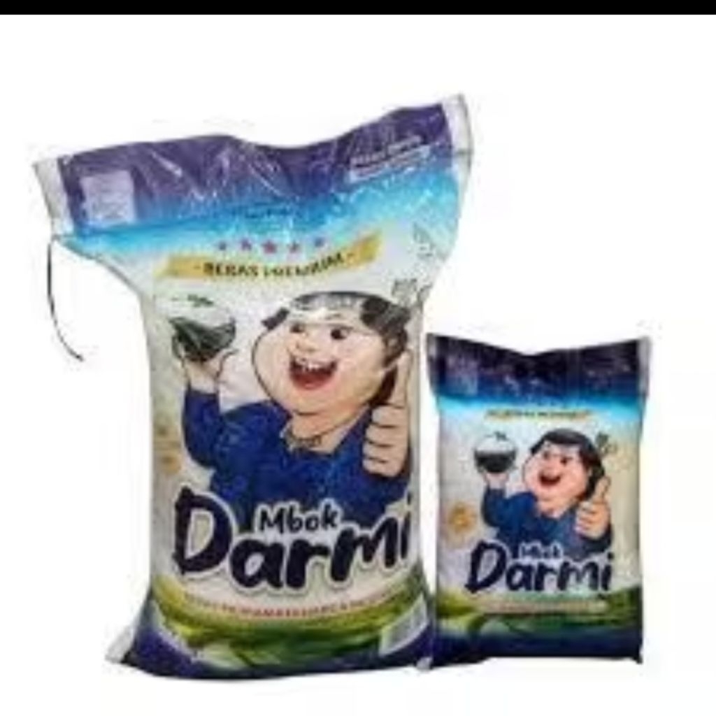 Beras Premium mbok DARMI Putih Bersih Higienis 5 KG dan pulen