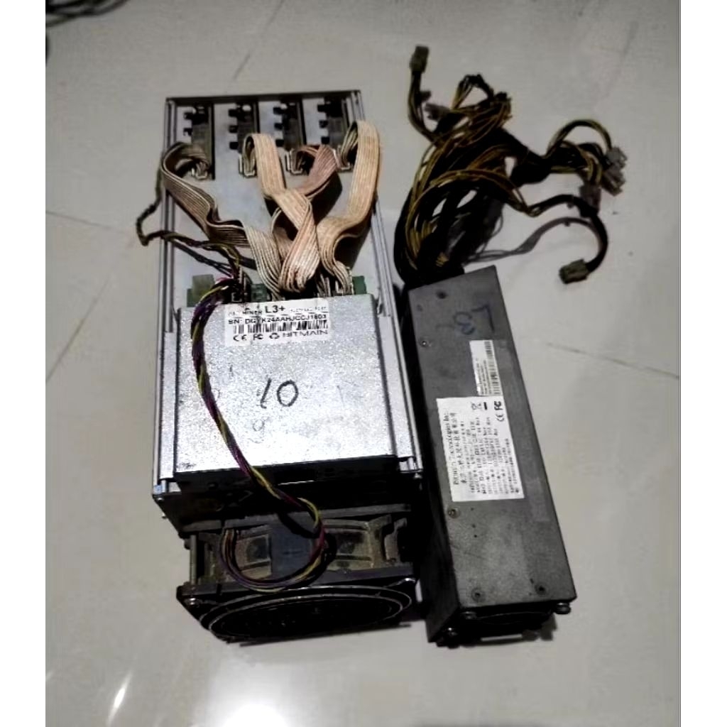 Asic miner Doge Antminer L3+ include psu bitmain apw3