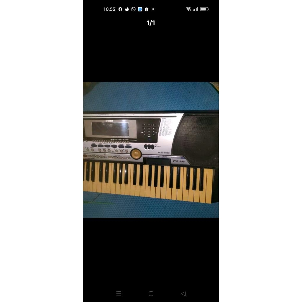 keyboard yamaha psr 550 bekas tanpa adaptor