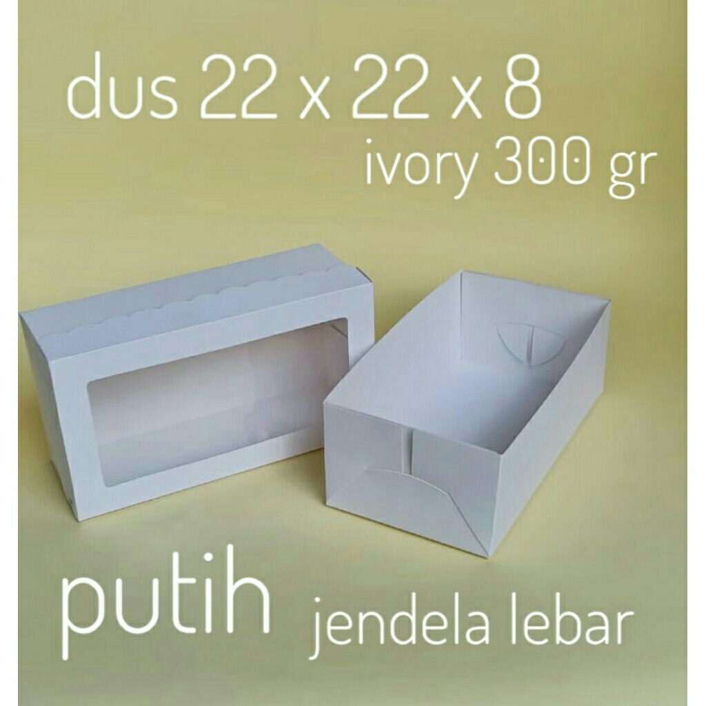 Dus kue bolu ukuran 22x12x8 cm/dus kue ukuran 22x12x8cm/kotak kue/dus kue