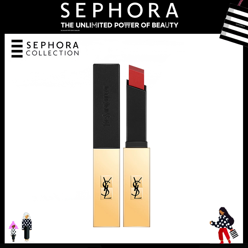 YSL Lipstik --Kotak Hadiah/Yves.Saint.Laurent The Slim Matte Longwear Lipstick/Kotak Super-Slim Yang