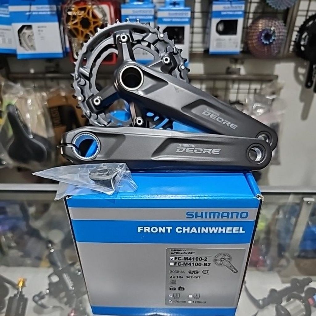 Crank Shimano Deore HT2 M-4100 2 Speed 36-26T Crank MTB HT2