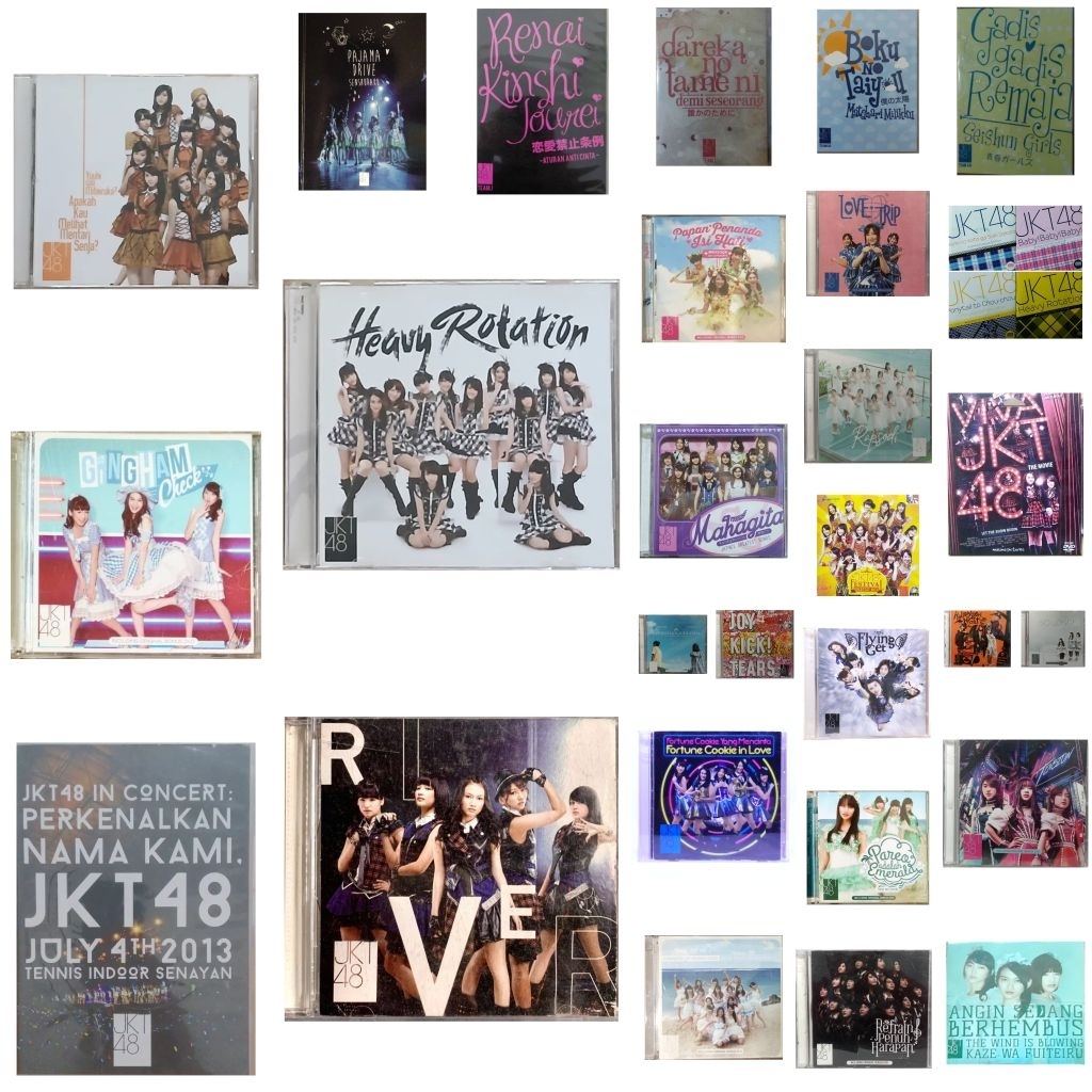 CD DVD JKT48 - heavy rotation river yuuhi wo miteiruka gingham check kokoro no pacard mahagita fortu