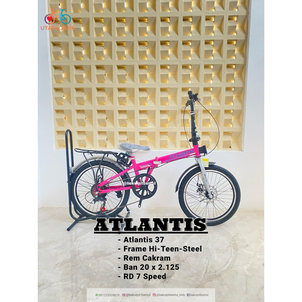 Sepeda Lipat Atlantis 37 Ring 20 | Sepeda Lipat Atlantis 37 Ukuran 20