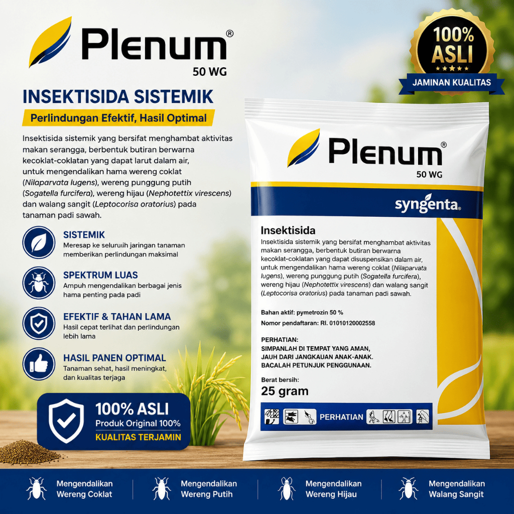 Plenum 25 gram (Insektisida hama pada tanaman cabai dan padi)
