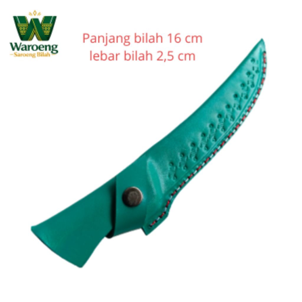 Sarung bilah pisau don carlos 6"/15cm Lengkung (hijau)