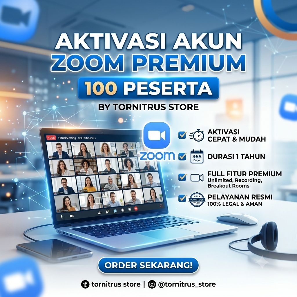 Uograde Akun Zoom Meeting 100 Peserta