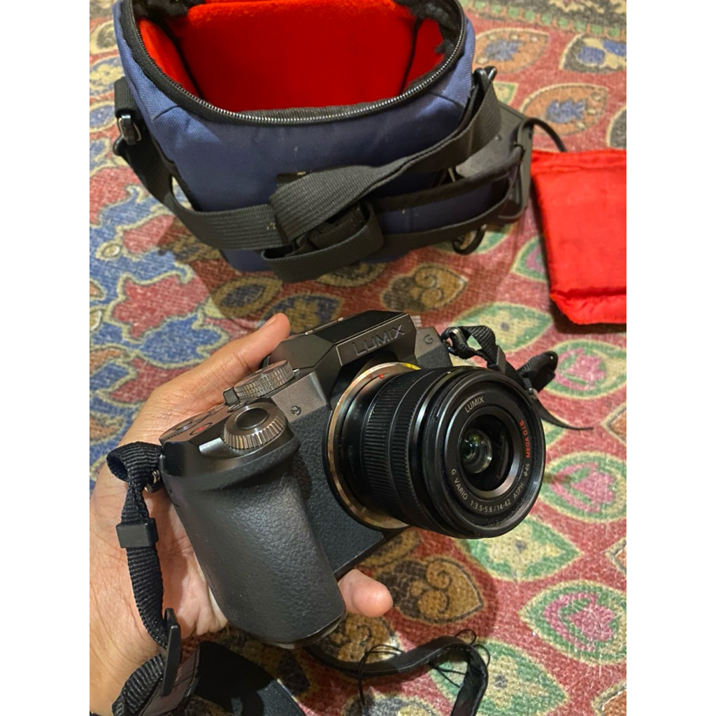 SECOND- Kamera Panasonic Lumix DMC-G7K Kit 14-42mm (Siap Pakai/Ngonten 4K)