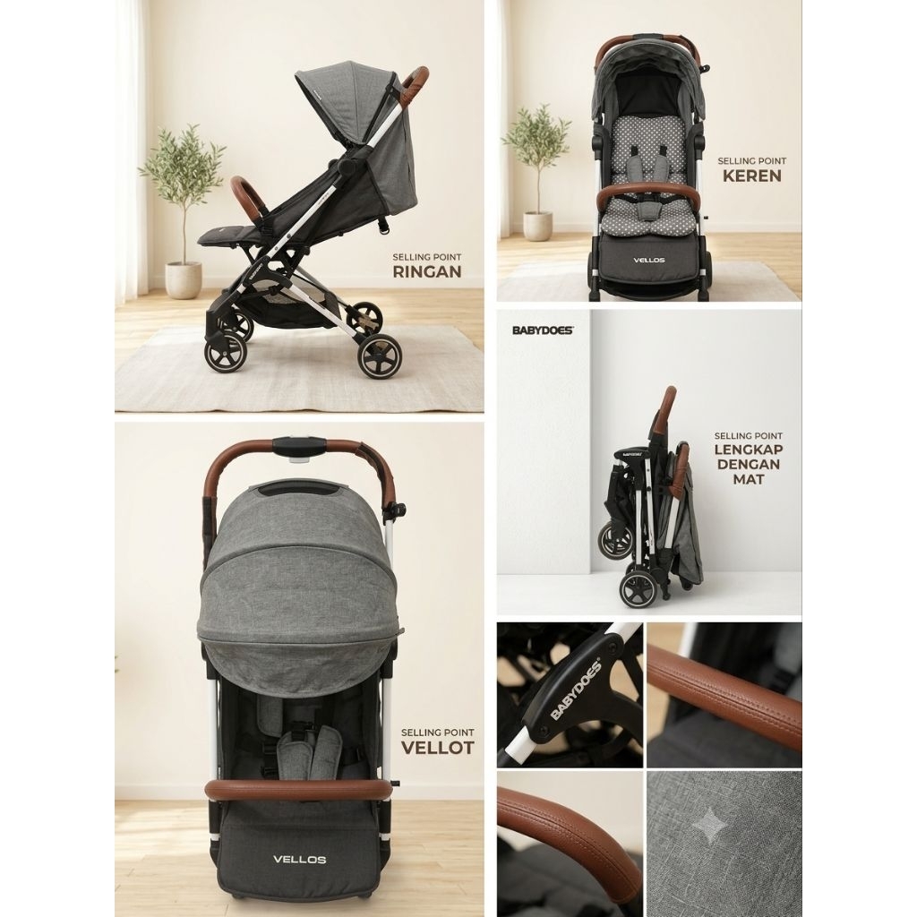 PRELOVED - STROLLER BABYDOES VELLOS