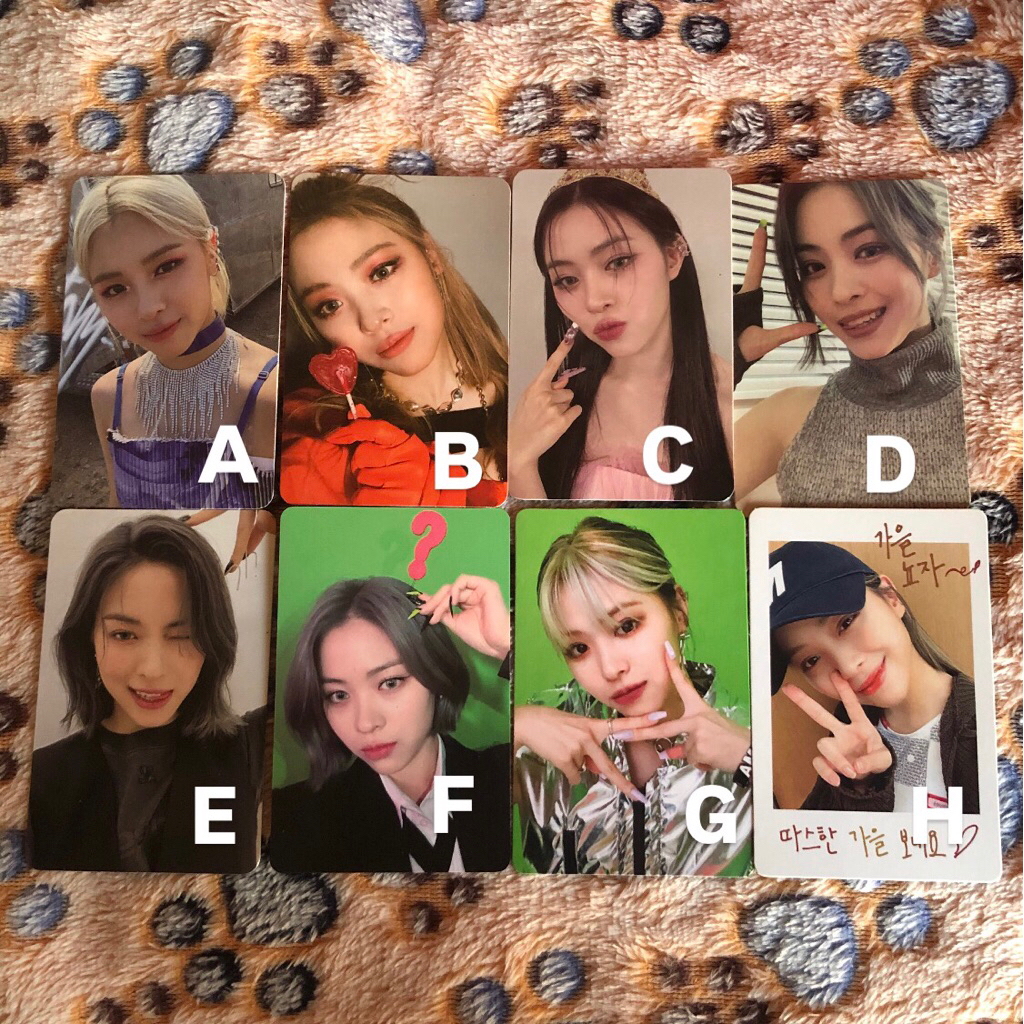 OFFICIAL PHOTOCARD RYUJIN ITZY NOT SHY CHECKMATE CHESHIRE NO BAD DAYS NBD
