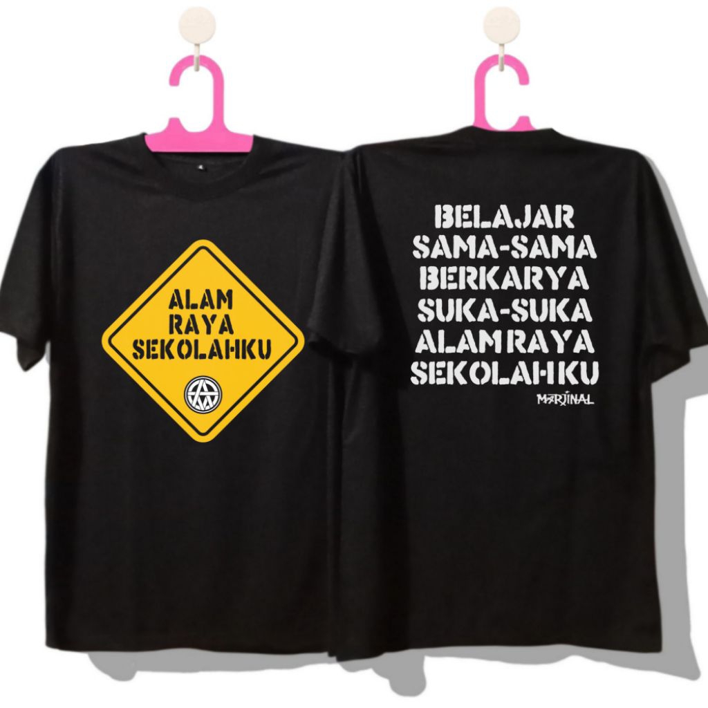 T-shirt Marjinal - Kaos Punk Marjinal Alam Raya Sekolahku