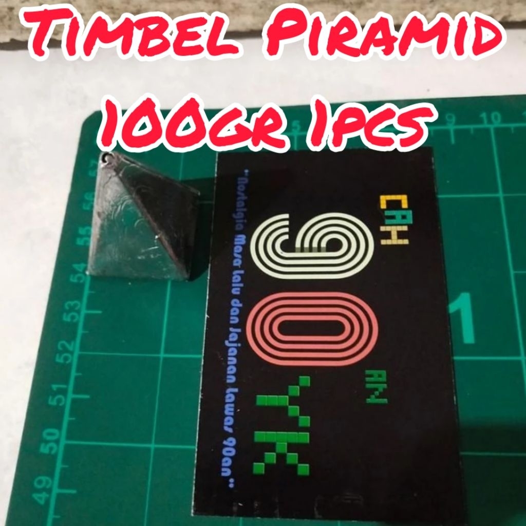 TIMBEL PANCING 100GR 1PCS PIRAMID Timah Segitiga Pemberat Mancing MURAH
