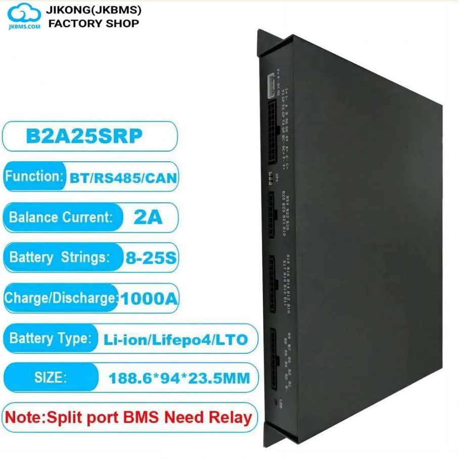 Jikong BMS JK-B2A25SRP Smart BMS 7S–25S Active Balancer 2A