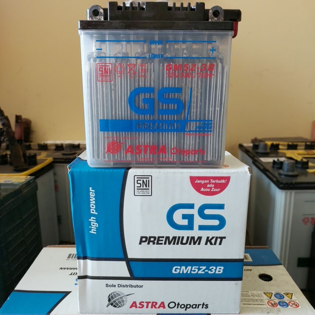 Aki Motor SupraX Fit GS ASTRA GM5Z-3B 100%Ori Asli Grand MegaPro Karbu Legenda SupraX Mio Smile Jupi