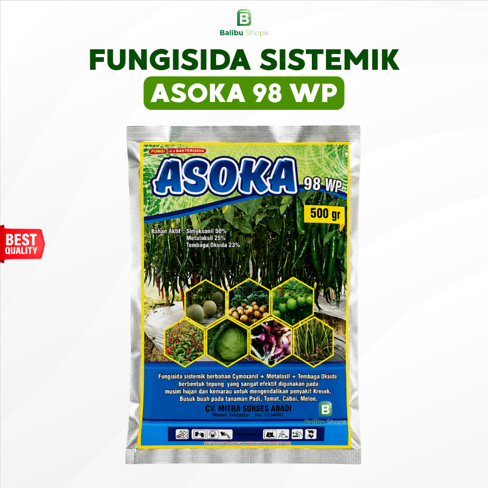 Fungisida Sistemik ASOKA 98 WP | Obat Jamur Tanaman Ampuh
