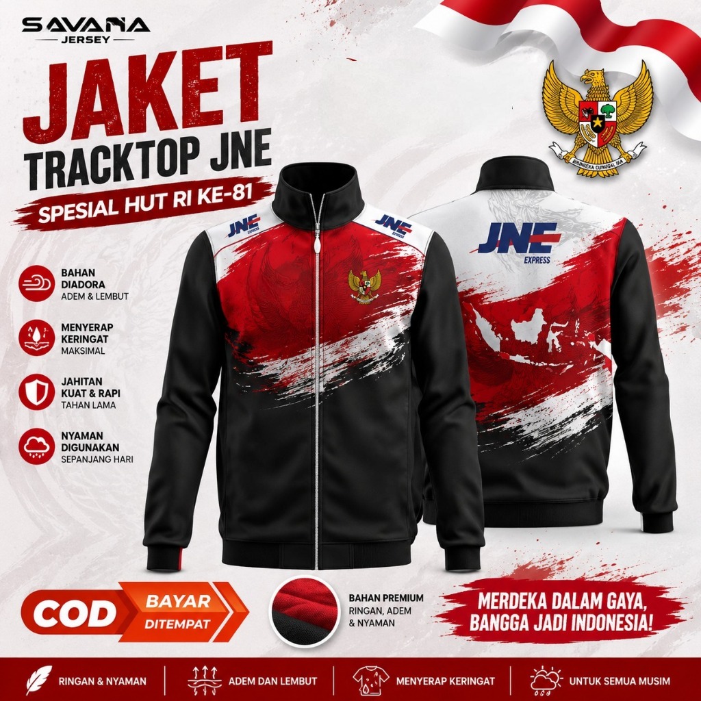 JAKET OLAHRAGA KURIR JN / JAKET TRACKTOP DIADORA / TRACKTOP  PRINTING