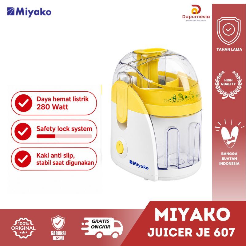 Miyako Juicer JE 607 / Blender Miyako JE 507 600ml / Extractor Fruit Miyako Juicer Listrik - DN