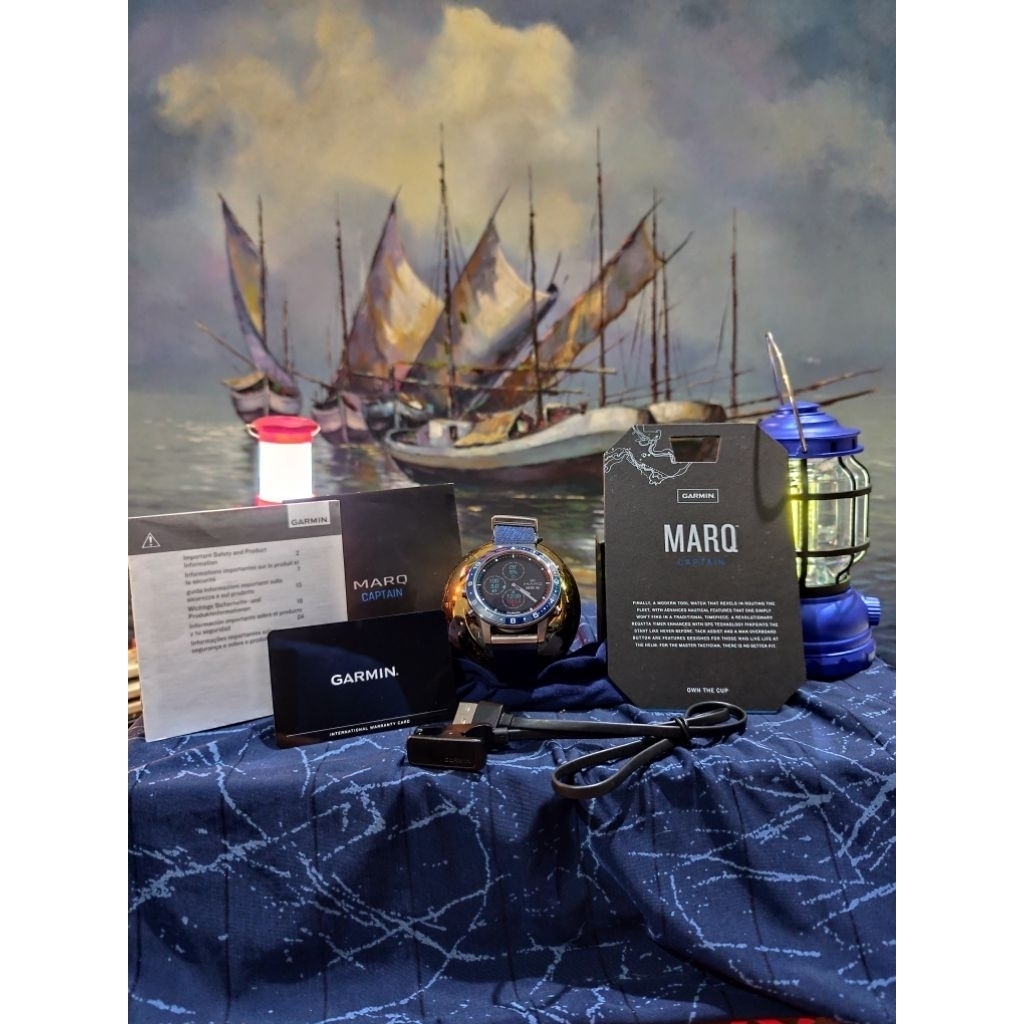 Garmin MARQ Captain Gen 1 Luxury Marine Smartwatch | Sapphire Titanium