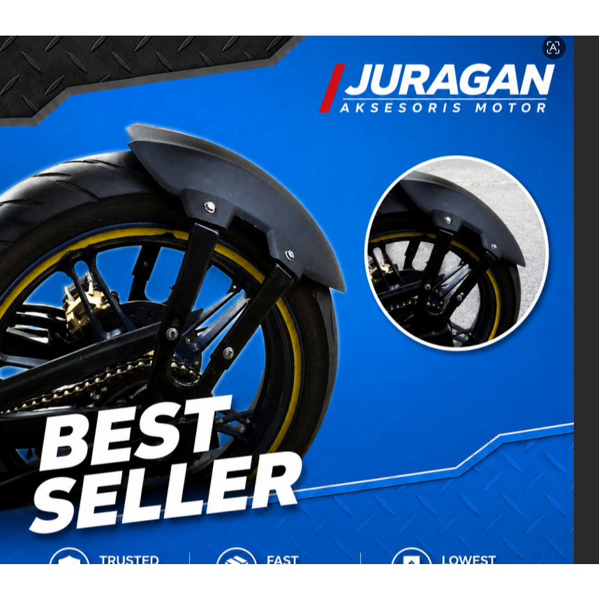 MUDGUARD SUZUKI GSX R15V2 R15V3 XABRE R25 OLD NEW SCORPIO XSR NINJA MUDGUARD SPAKBOR BELAKANG ANTI N